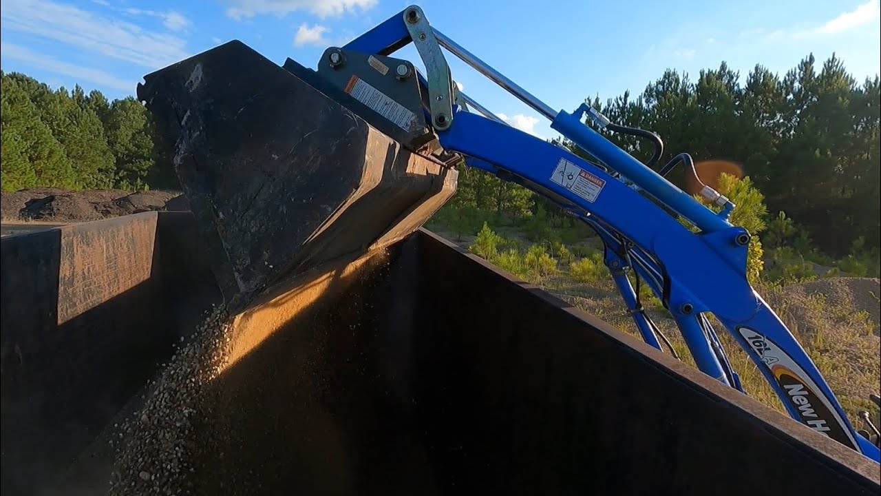 Hauling in some gravel for the driveway! | & a new addition to the shop!