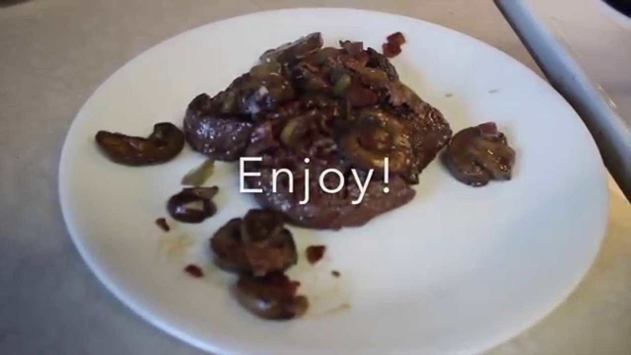Pan Seared Venison with Beer and Bacon Sauce