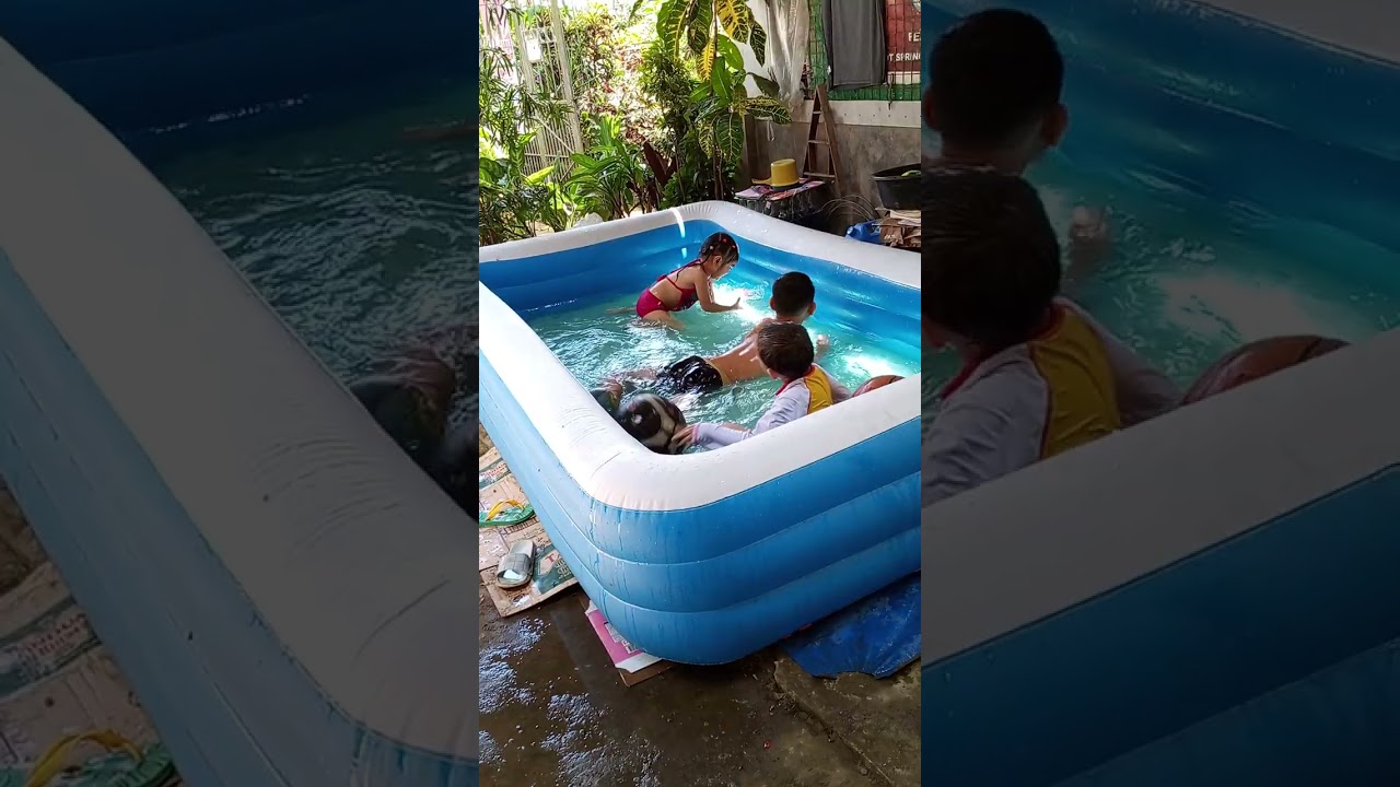 Part 1 swimming in flat pool 😀😁 2025