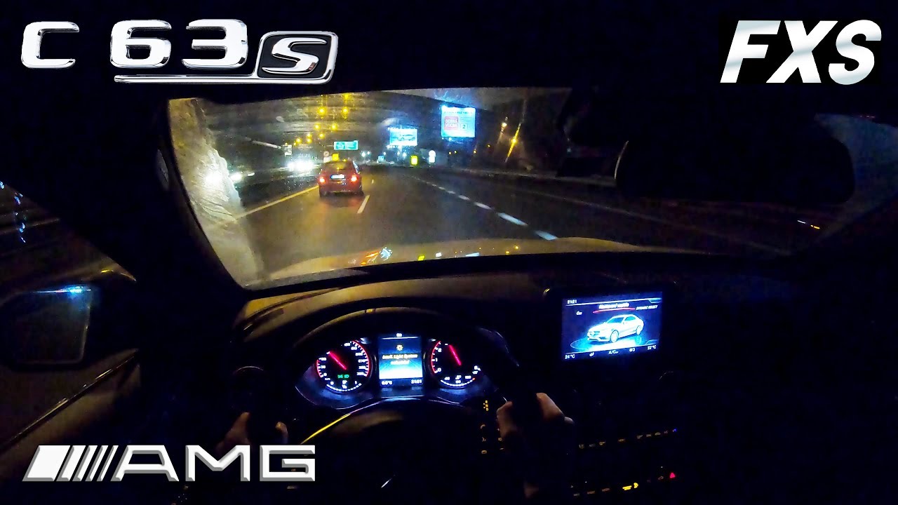 Mercedes AMG C63 S (2016) - 4K POV Night Test Drive