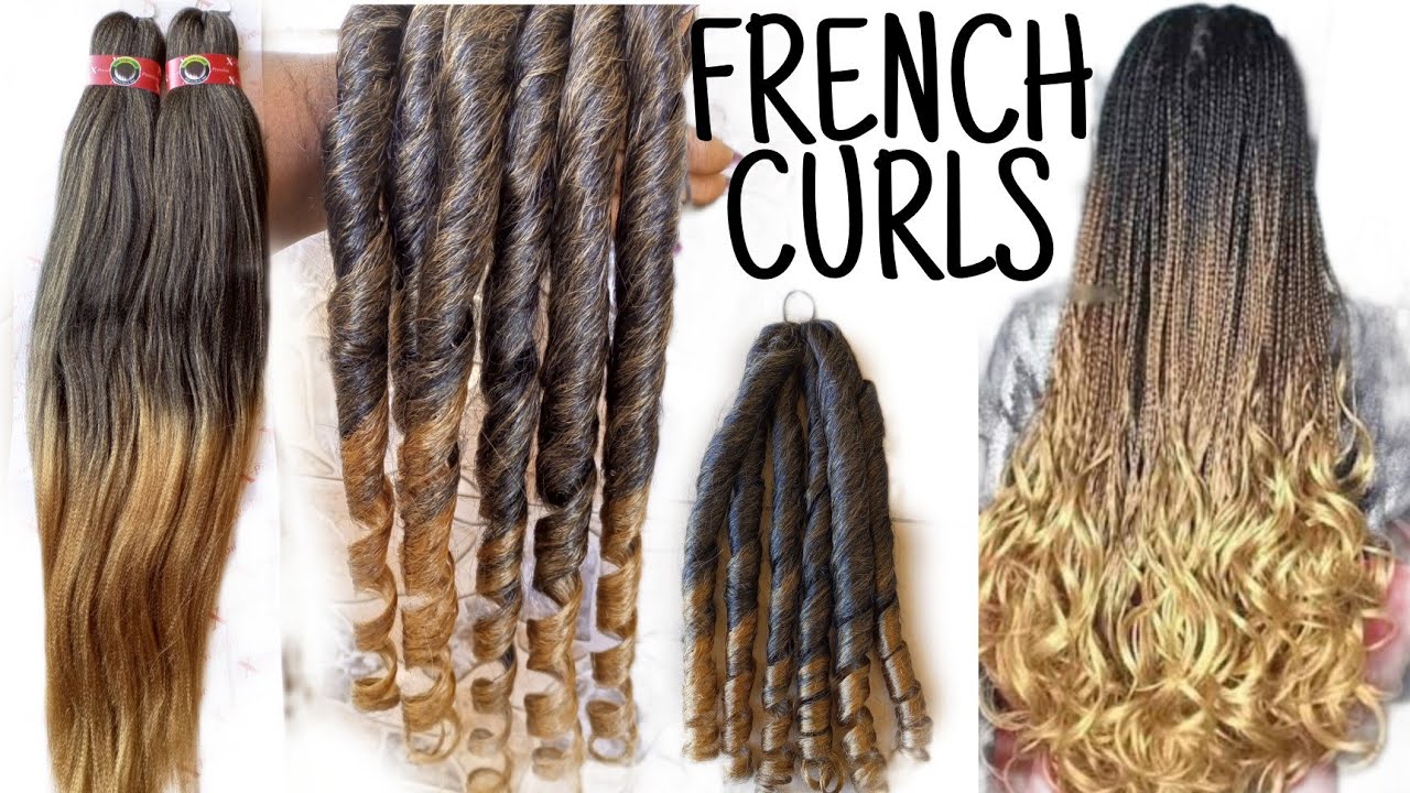 DIY || HOW TO MAKE FRENCH CURLS || Using Xpression braiding hair