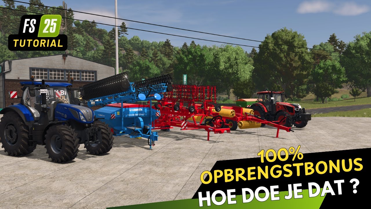 Farming Simulator 25 Tutorial | Verdubbel de opbrengst van je velden, 100 procent opbrengstbonus!