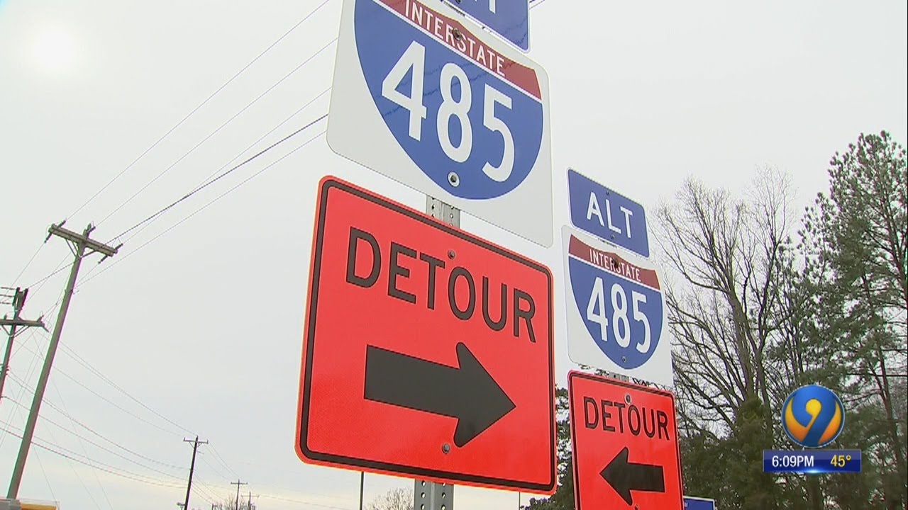 Detour signs to major freeway in southeast Charlotte confuse drivers