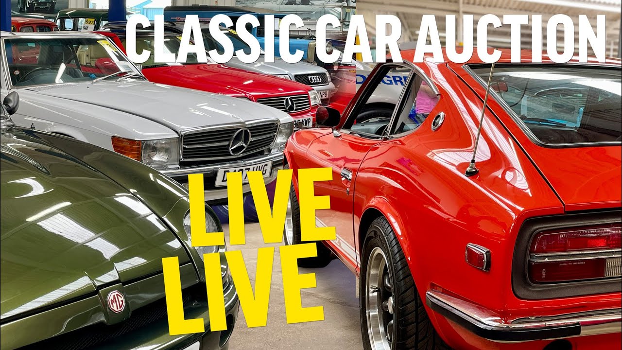 LIVE CLASSIC CAR AUCTION! Anglia Car Auctions June 2025 sale - Day One