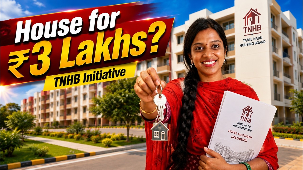 ​₹3 Lakhs Land & Flats! TNHB 7,659 Plots Scheme: How to Apply Online 🏢
