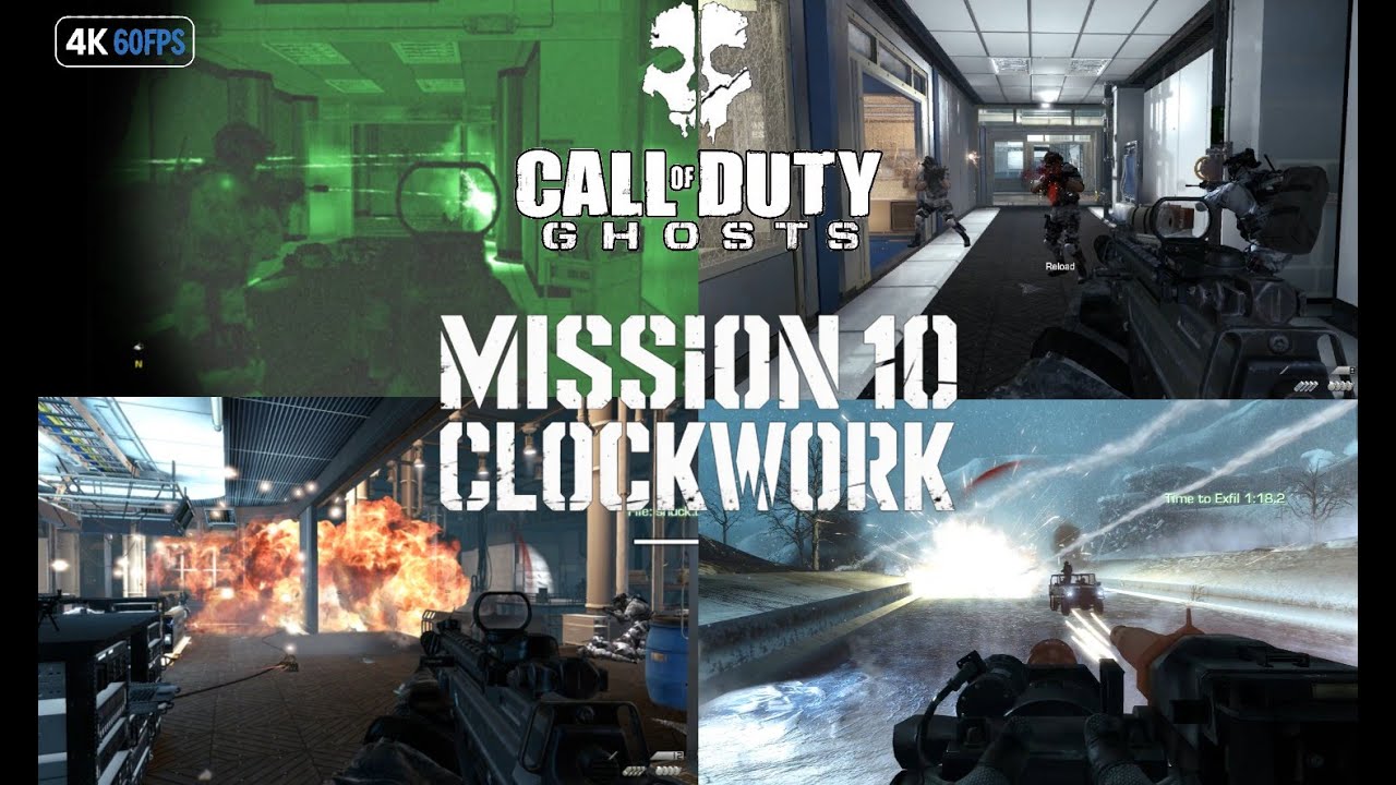 Call of Duty Ghosts Mission 10 (Part 10) – Clockwork | Campaign Gameplay (1080p)