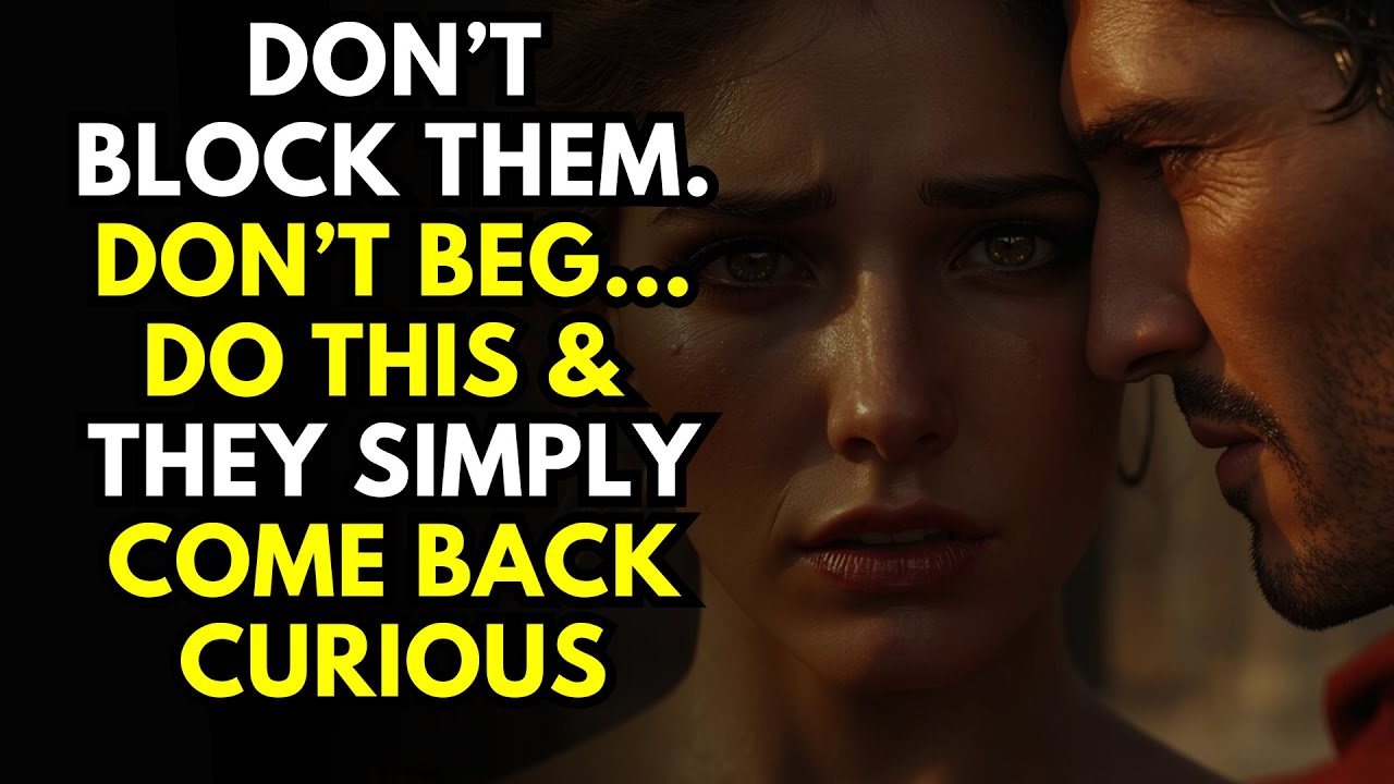 Don’t Block Them. Don’t Beg… Do THIS and They Usually Come Back Curious | Stoicism