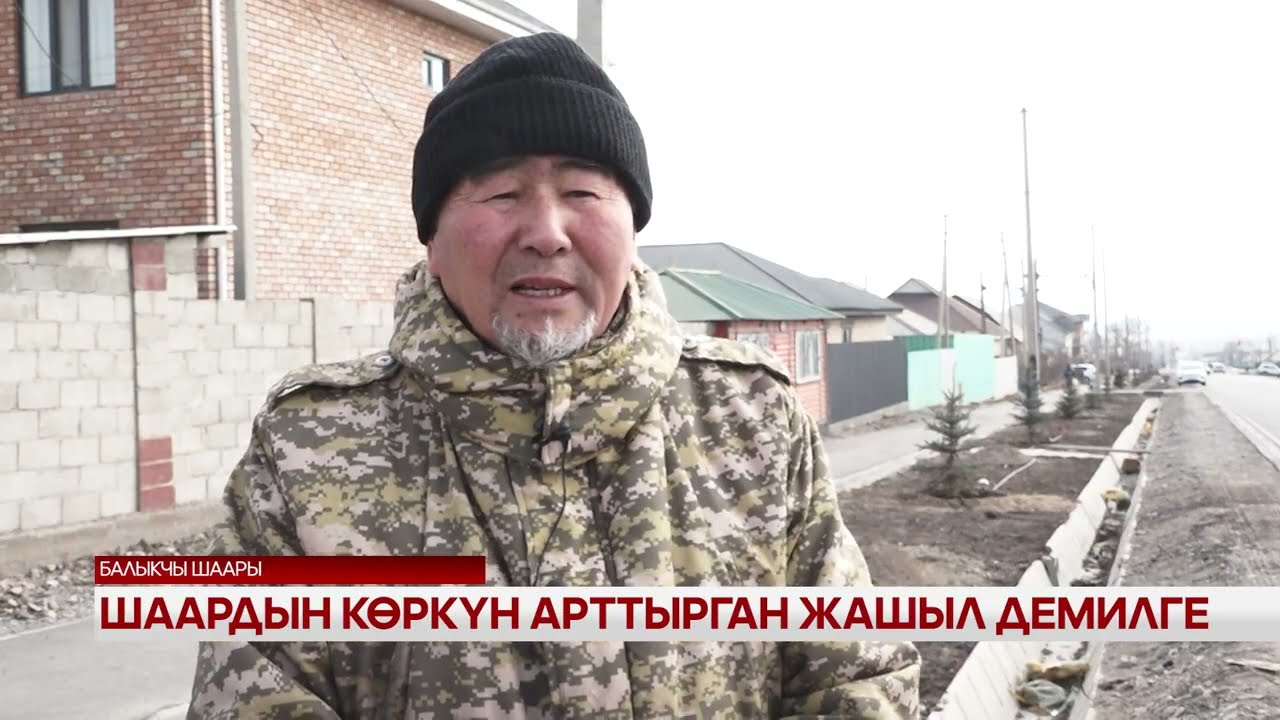 Шаардын көркүн арттырган жашыл демилге