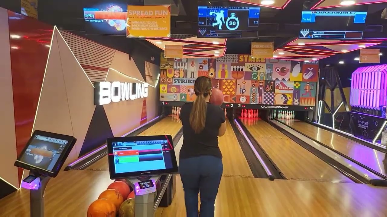Bowling at Timezone Alabang Town Center