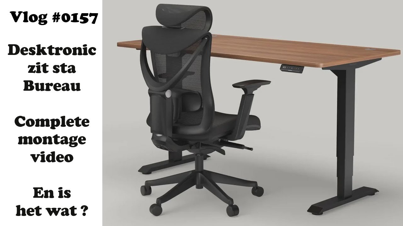 Desktronic zit sta bureau complete montage   #0157