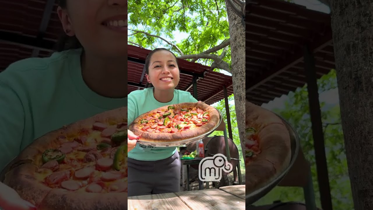 Hoy hice pizza en el horno con Alitas.  Ya tenía días que quería y el clima se prestó para hornear.
