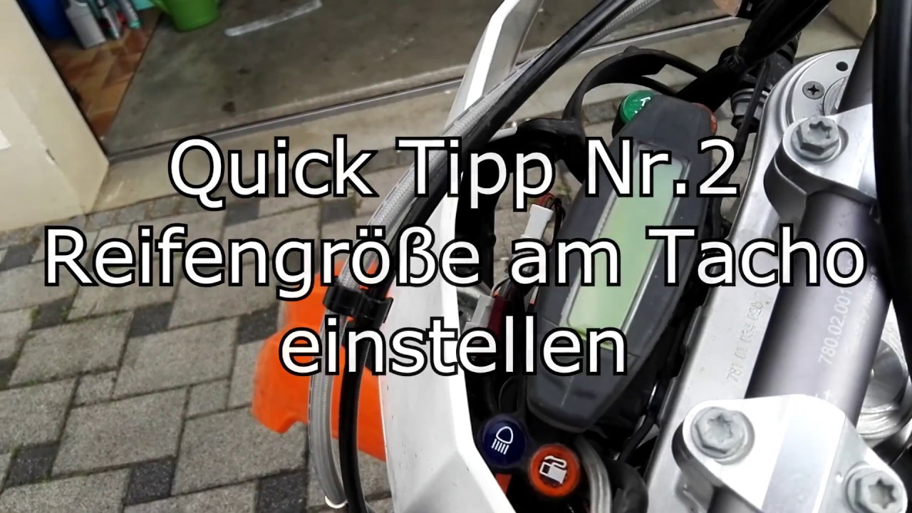 Quick Tipp Nr. 2 | KTM EXC Reifengröße ändern