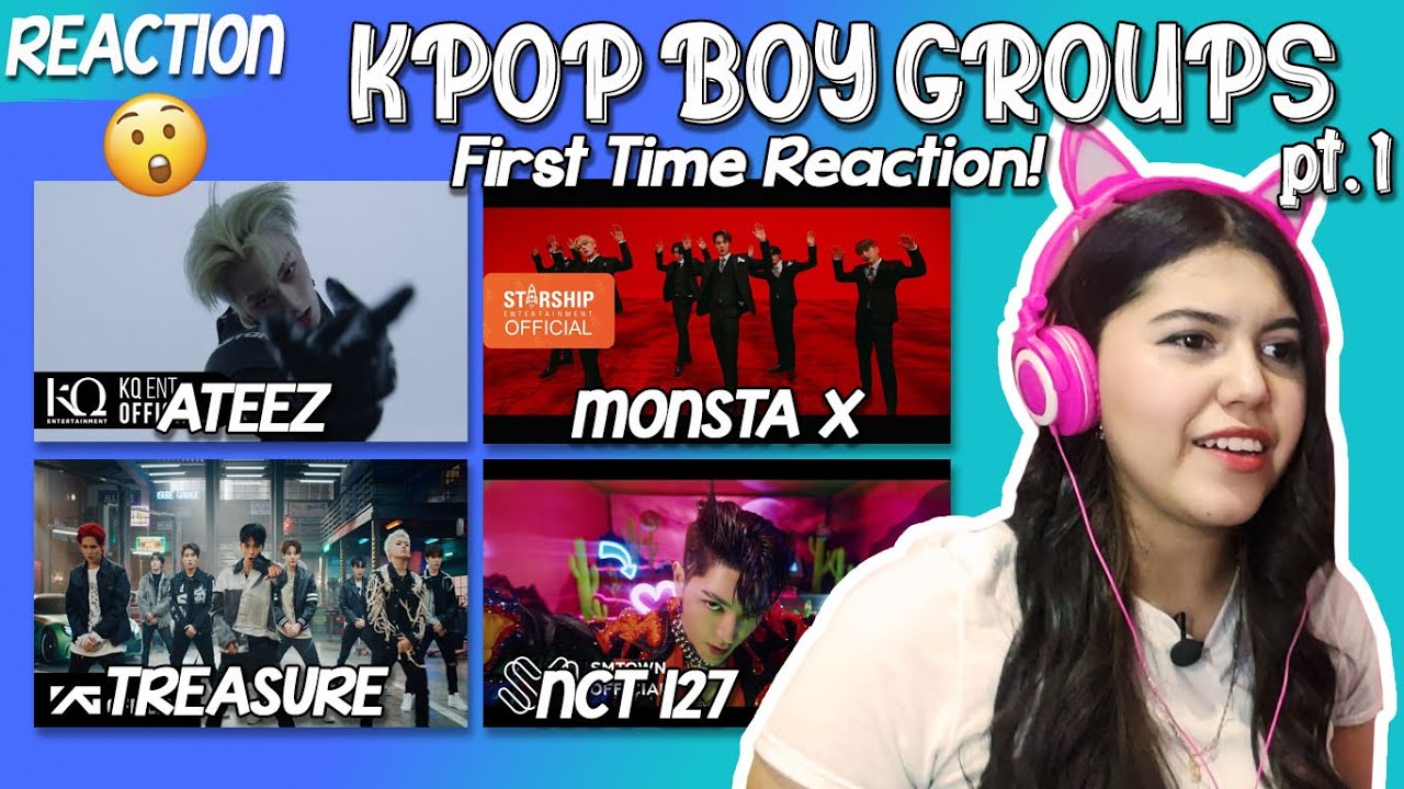 KPOP First Time Reaction: Treasure, Ateez, Monsta X and NCT 127 | I've been sleeping on them!