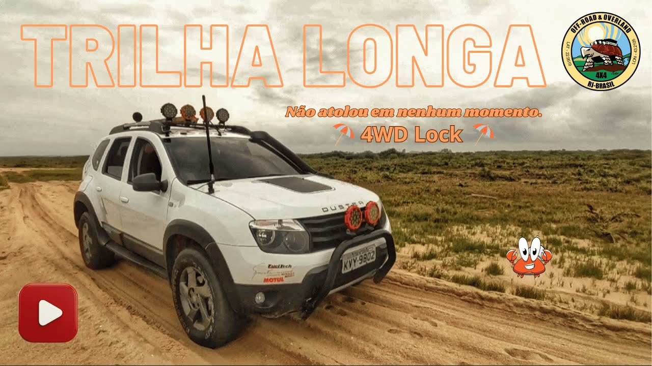 PASSEIO NAS AREIAS DA PRAIA COM O DUSTER 4X4 EM MODO 4WD LOCK,  COMBOIO FAZENDO BONITO SEM ATOLAR.