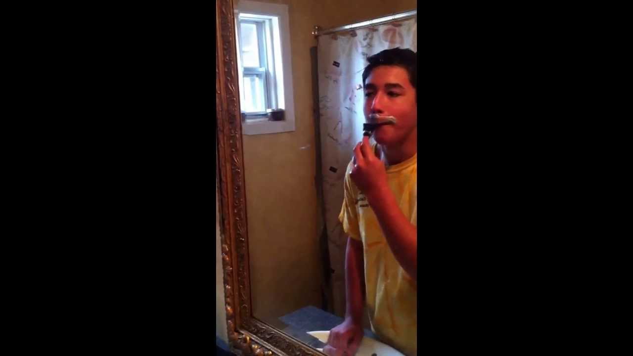 Jacob shaving