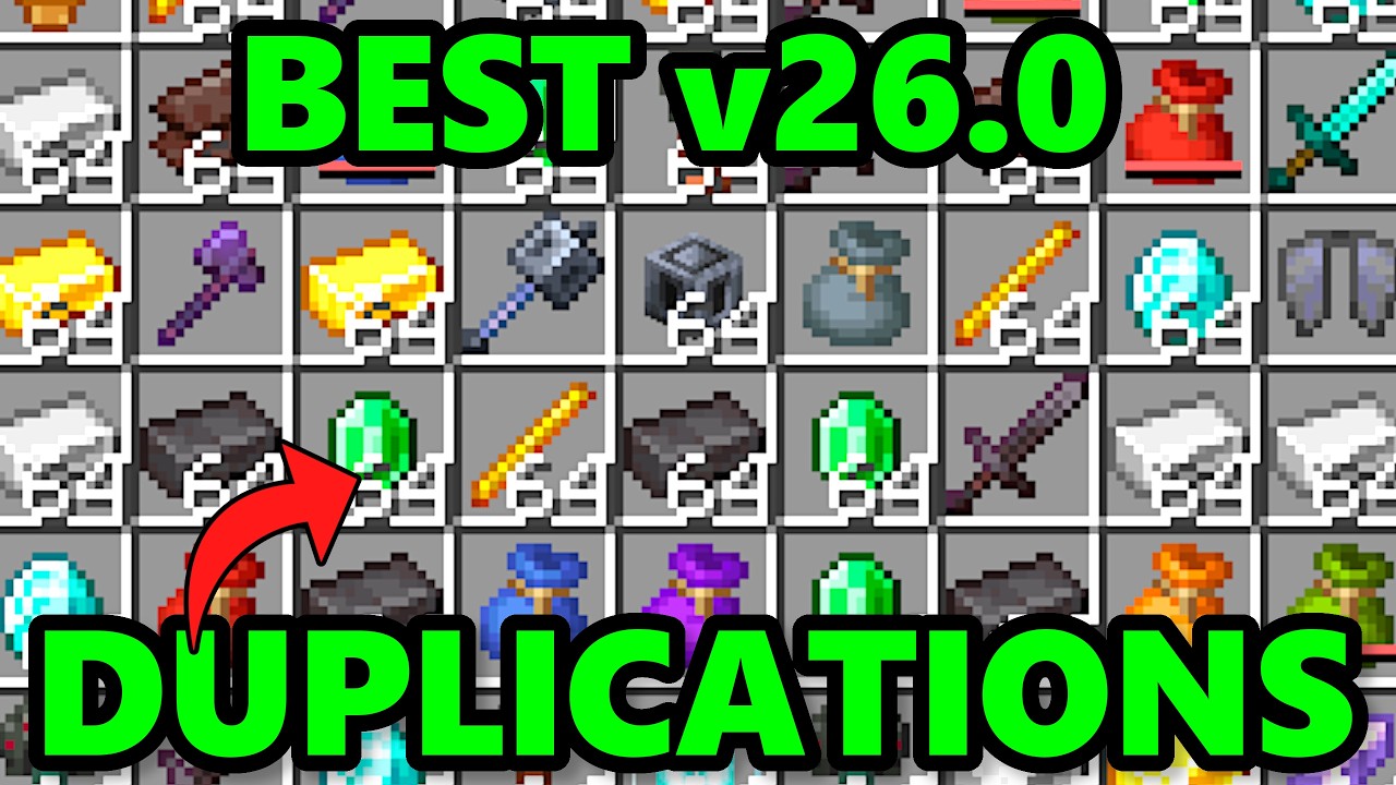 TOP 3 OP DUPLIACTION GLITCHES in 1.21 MINECRAFT BEDROCK Edition | Version 26.0