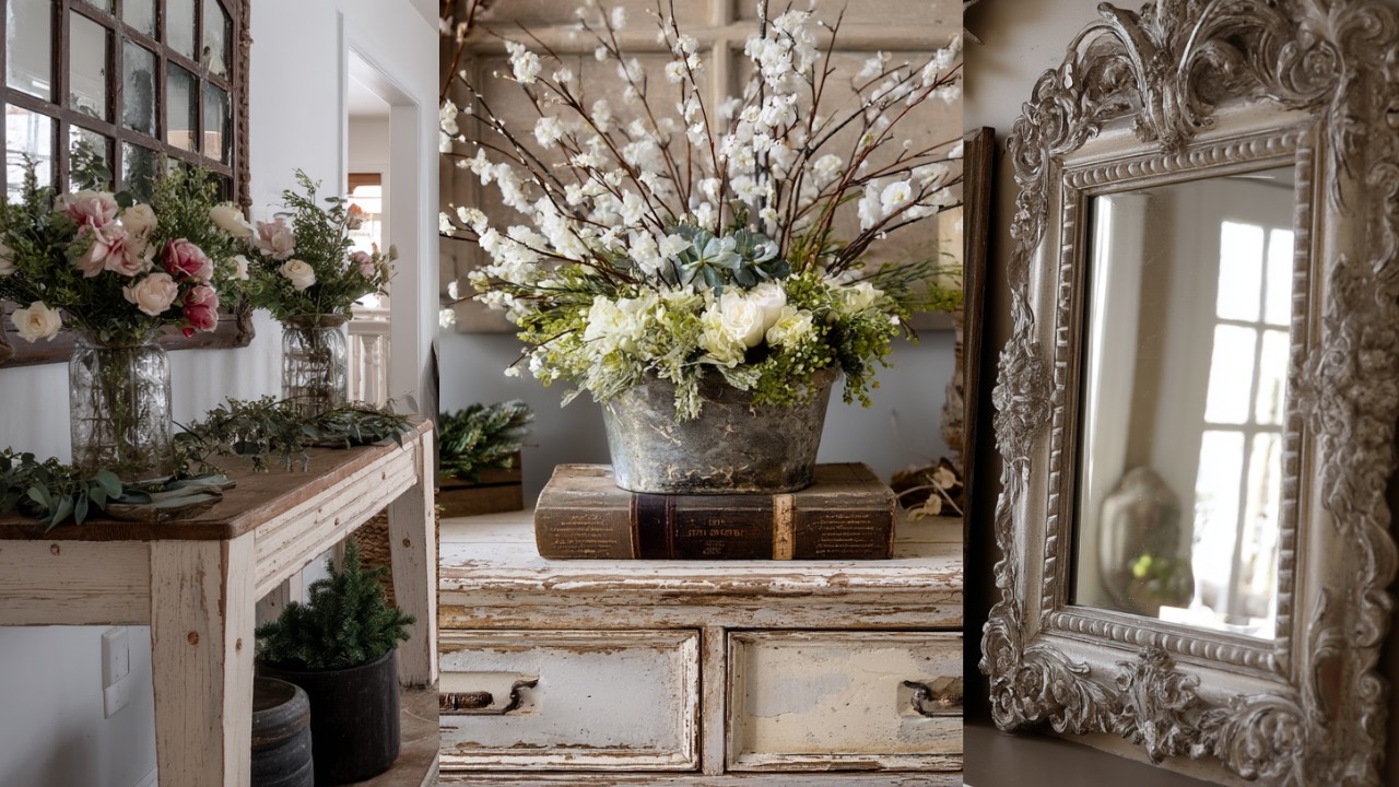 French Country Cottage Winter Decor Ideas — Cozy Shabby Chic Style for Every Room