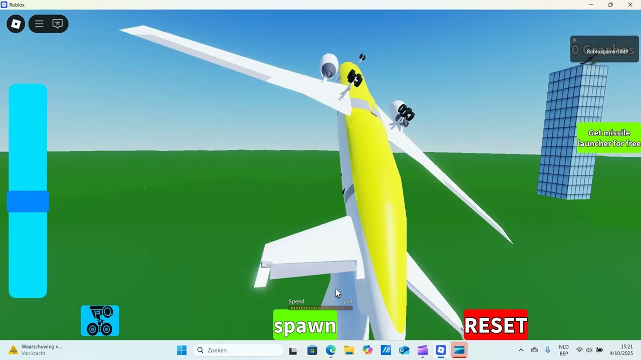 EXTREME PLANE CRASH CHAOS! - Playing Crash or Land on Roblox!