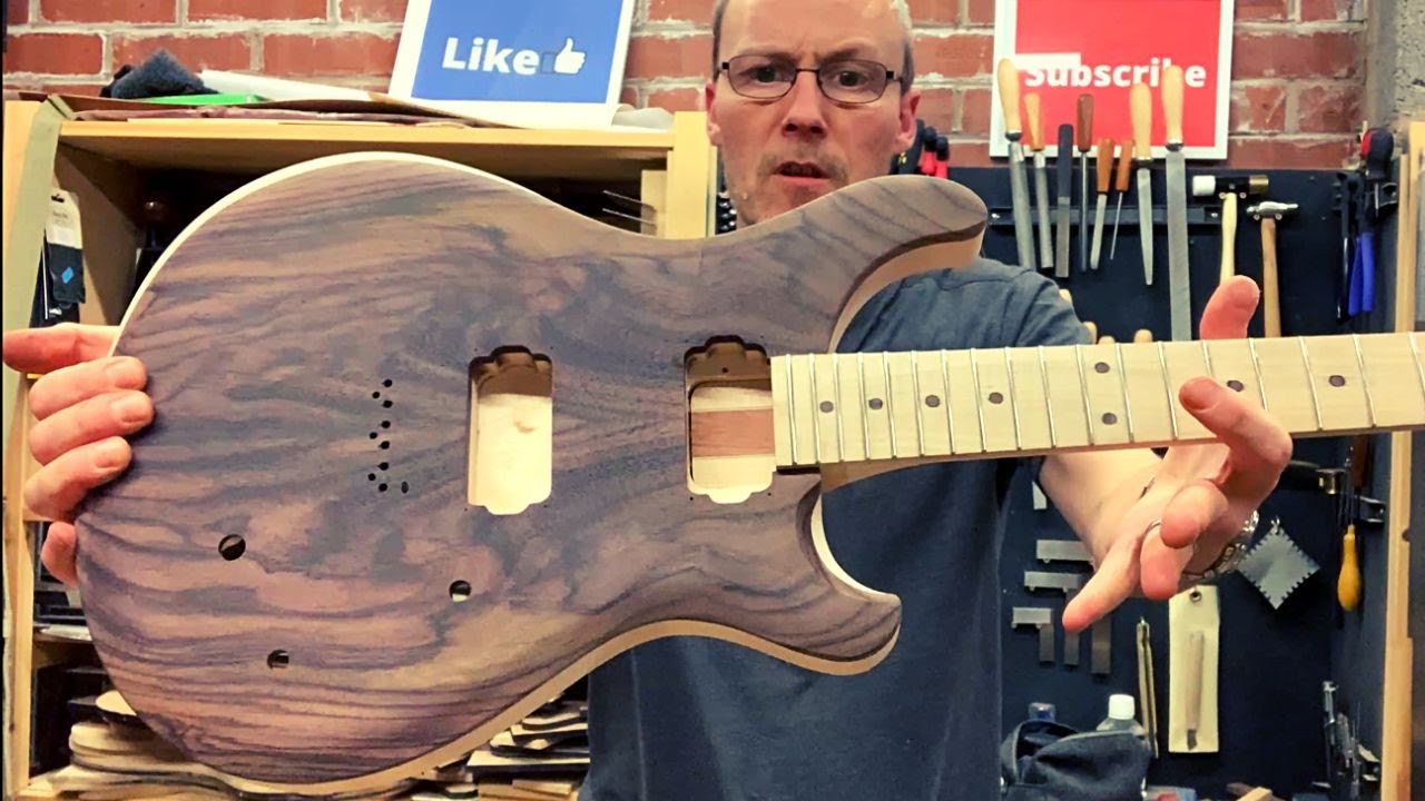 Gluing The Neck #GGBO2022 Electric Guitar Build