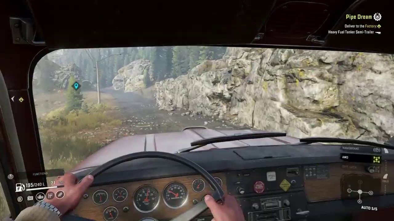Snowrunner Playing with G29 wheel setup.