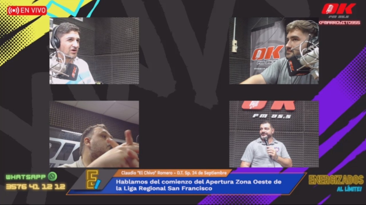 Claudio El Chivo Romero D.T. Sp. 24 de Sep. Comienzo del Apertura Zona Oeste de la Liga Reg. San Fco