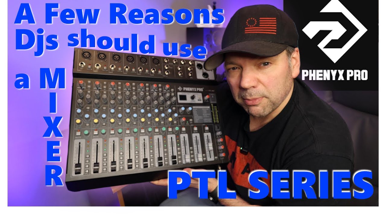 Phenyx Pro PTL-800 Audio Mixer!  A Review and why Djs should use one.