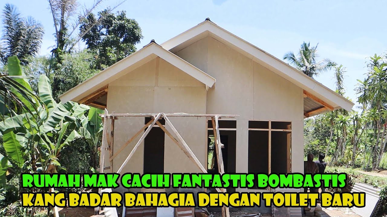 WOW.. Rumah Mak Cacih Mentereng Habis..Kang Badar Bahagia Dengan Toilet Barunya.