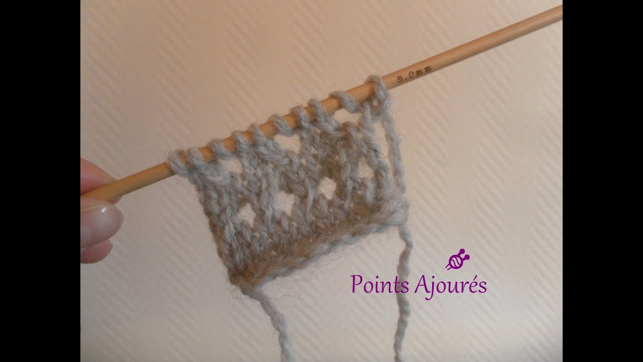 Réaliser des points ajourés