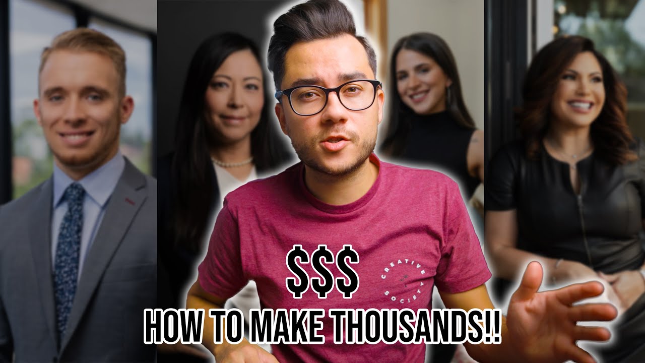 How to Make THOUSANDS $$ with Headshot Photography - Pricing Breakdown, Examples, & Tips!!