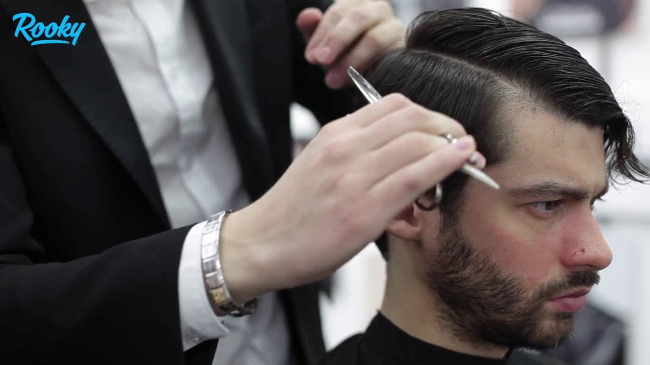[мастер класс] Сергей Шапочка. Мужская стрижка с пробором. #ROOKYhairtutorial
