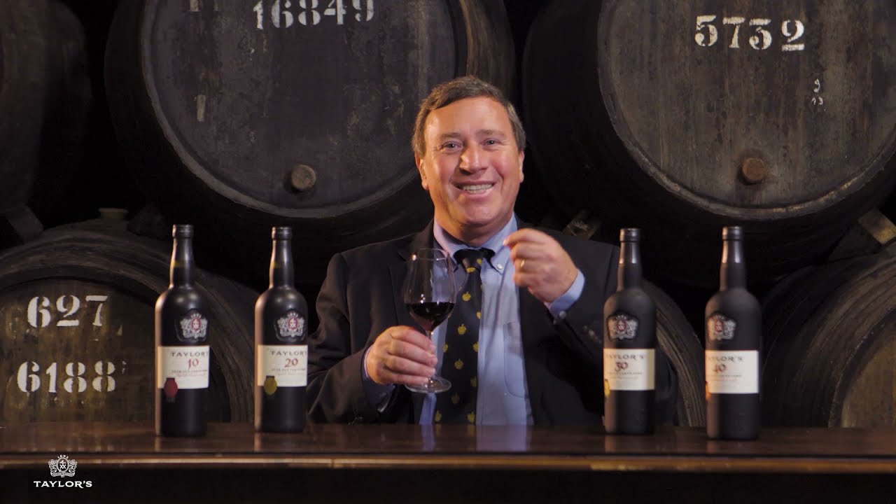 David Guimaraens tasting Taylor's Aged Tawny ports