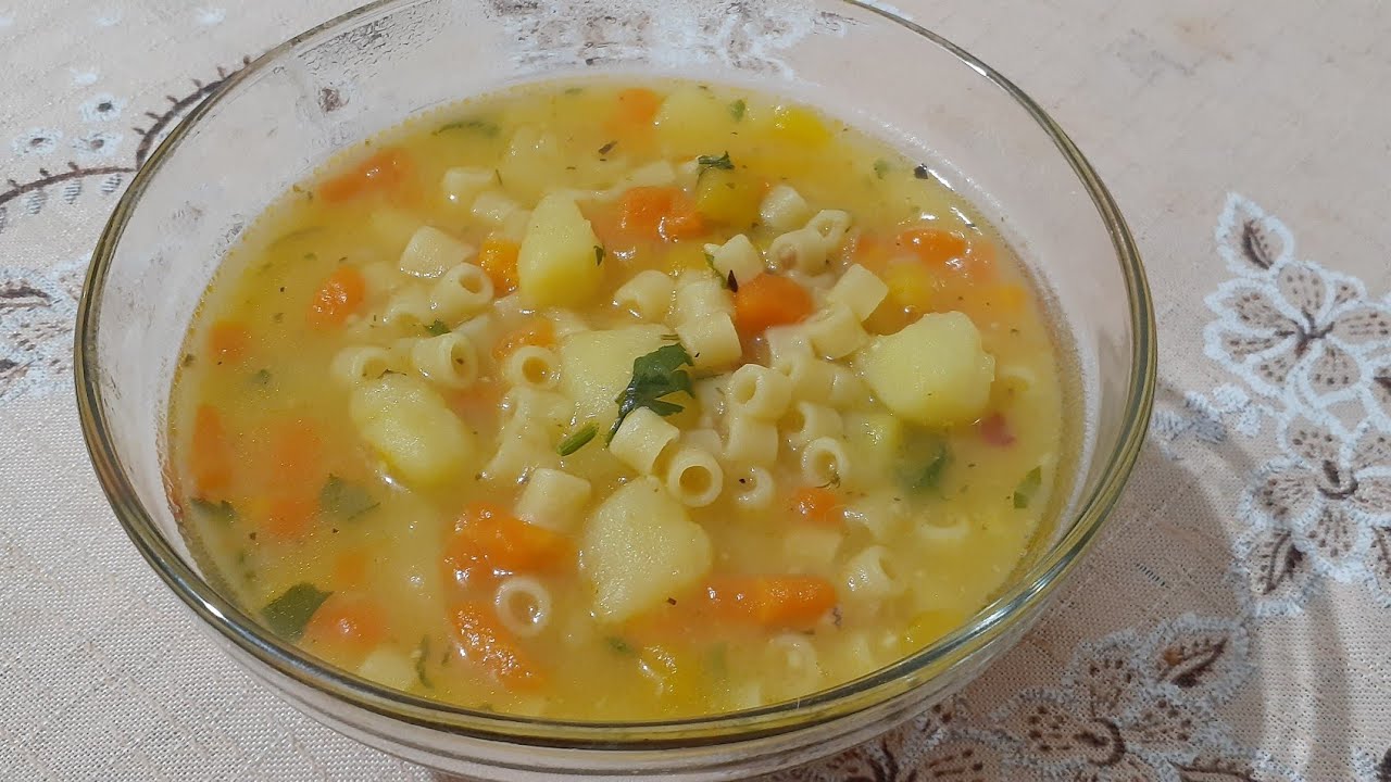 SOPA DE LEGUMES COM MACARRÃO FACIL E SABOROSA