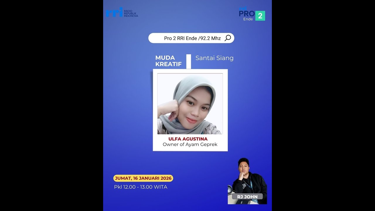 Santai Siang // Muda Kreatif "Ulfa Agustina - Owner of Ayam Geprek"