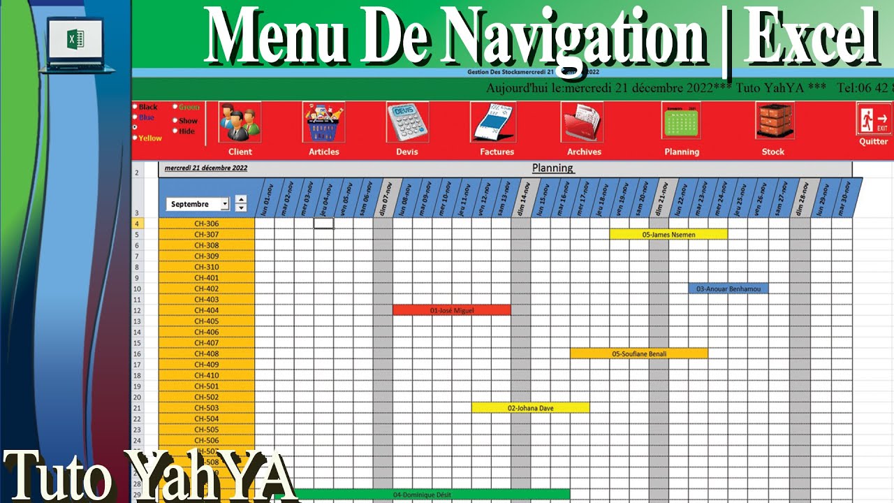 USERFORM EXCEL VBA | FORMULAIRE MENU DE NAVIGATION.