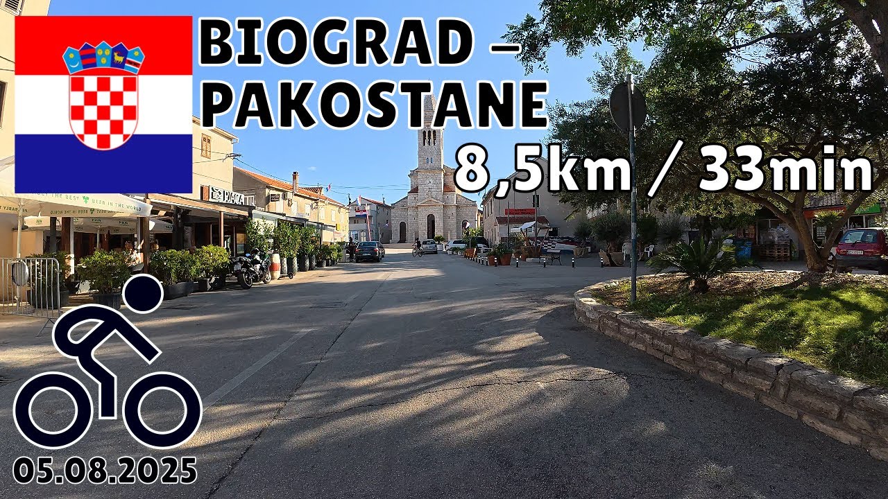 Indoor Cycling Workout | 33min | Telemetry | Croatia | Biograd - Pako&scaron;tane