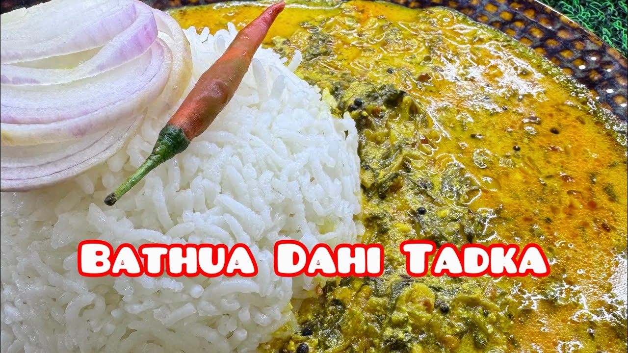 Bathua Dahi Tadka Recipe | Winter special quick, unique & delicious bathua saag dahi tadka recipe👌🏻😋