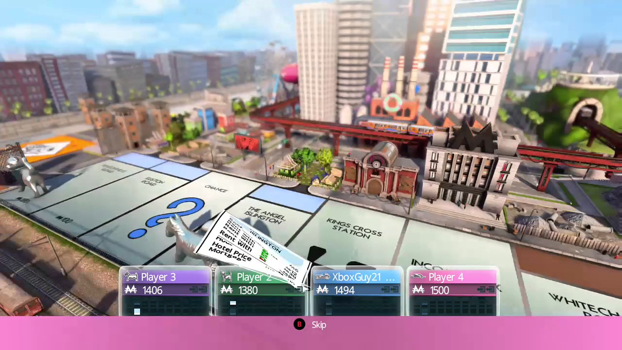 Monopoly Plus: Part 01 - classic mode: Living board (4 player)