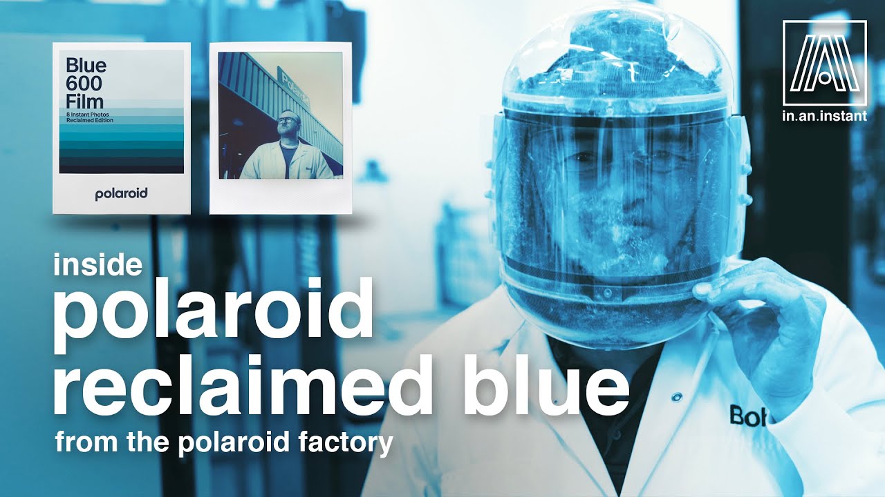 Inside Polaroid Reclaimed Blue Film 🔵 Experimental Polaroid chemistry from within the film factory