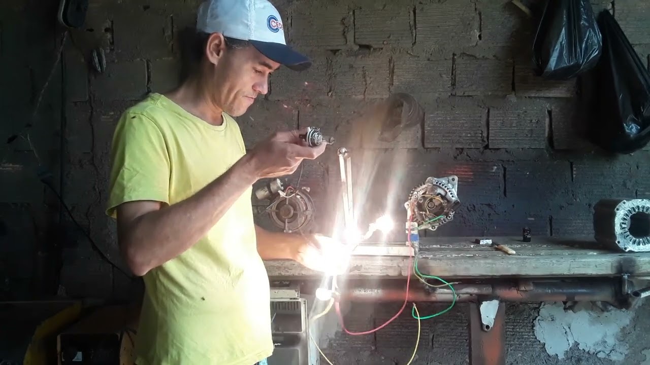 GERADOR CASEIRO COM PEÇAS DE SUCATAS APRENDA A FAZER O SEU( 75 9915-5240) telefone para contato