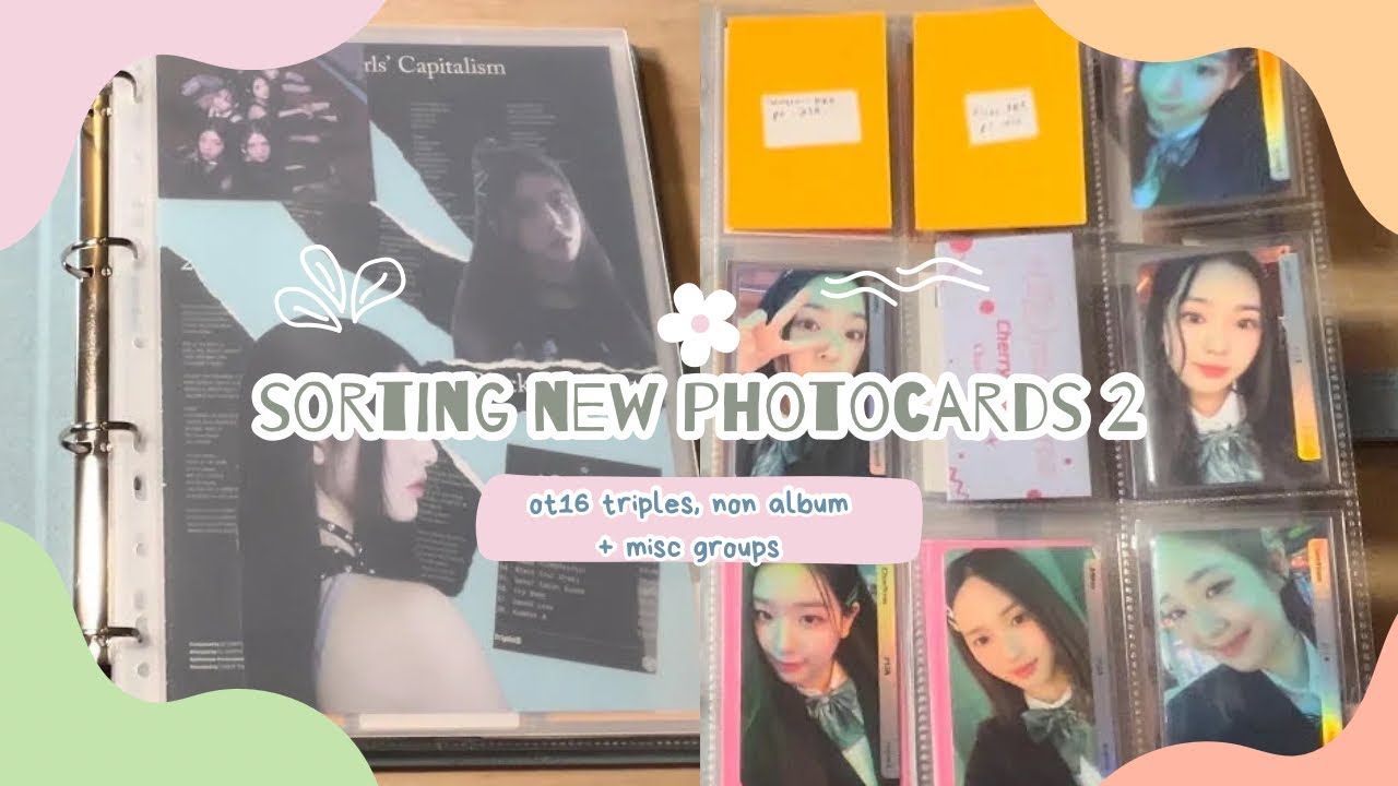 Sorting photocards #2 -  mainly triples, non album & more