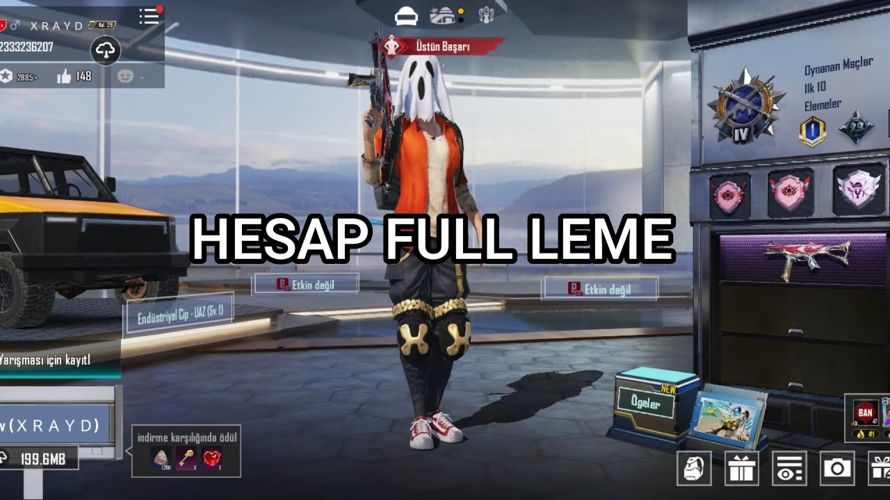 HESAP FULL'LEME 2 ÜSTLÜ ALDIM! #keşfet #keşfet #keşfet #ytdayibenionecikarnolur #pubgmobile #gaming 