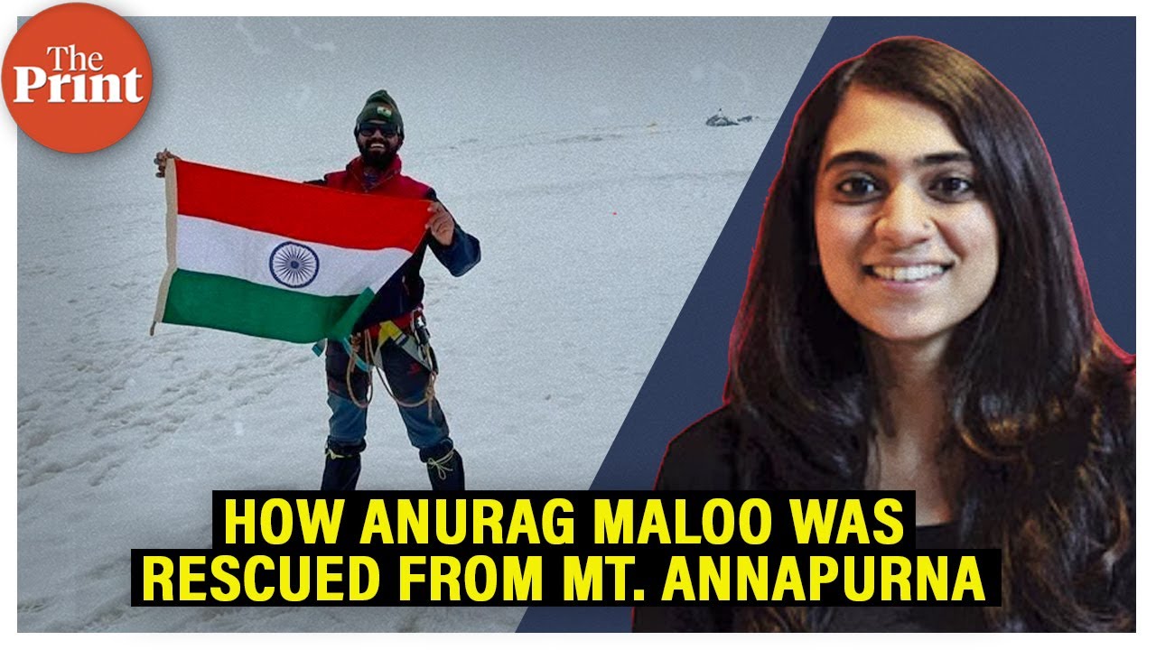 How Indian mountaineer Anurag Maloo was rescued from a crevasse in Nepal's Mt Annapurna