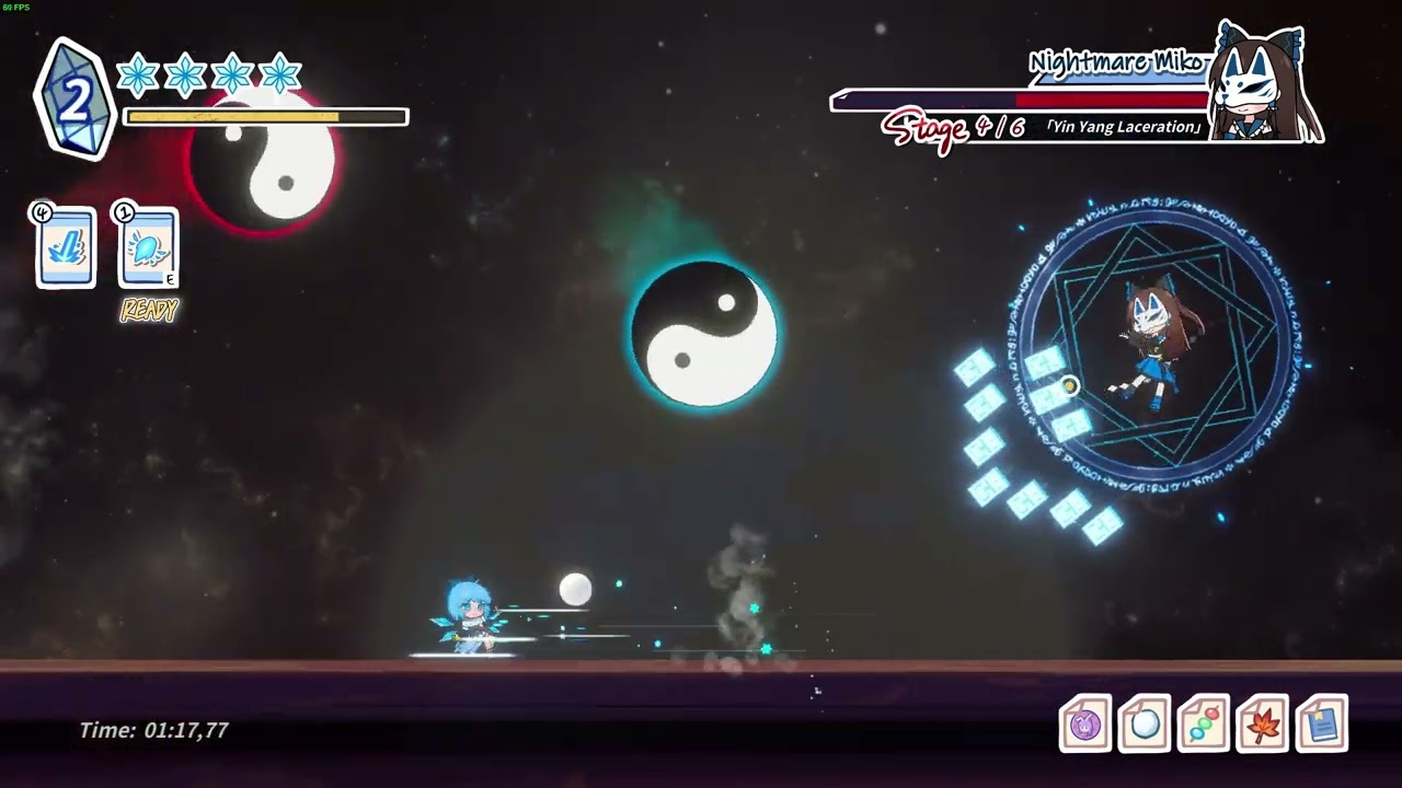Touhou Hero of Ice Fairy - Blue Reimu Boss Fight