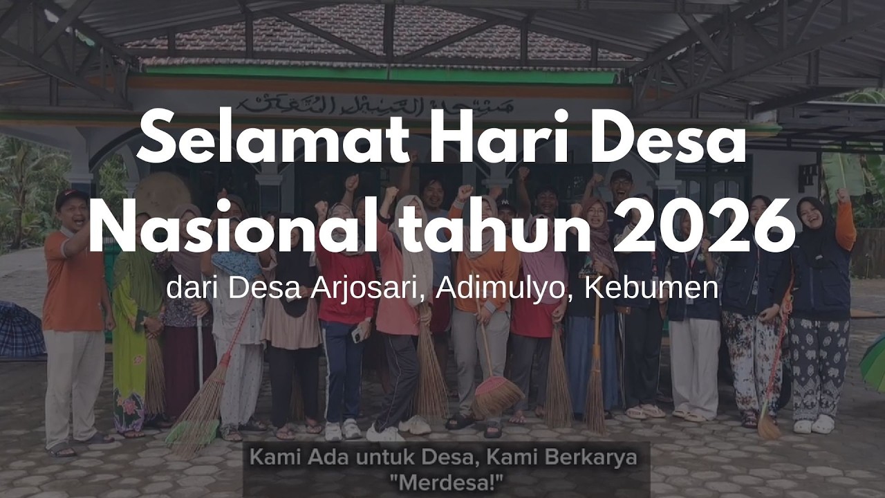 Bersih Masjid dalam rangka Hari Desa Nasional tahun 2026, Desa Arjosari