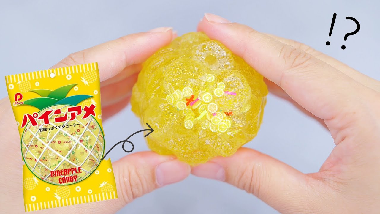 【ASMR】パイン飴なスライム🍍🍭 Crunchy Candy Slime【音フェチ】