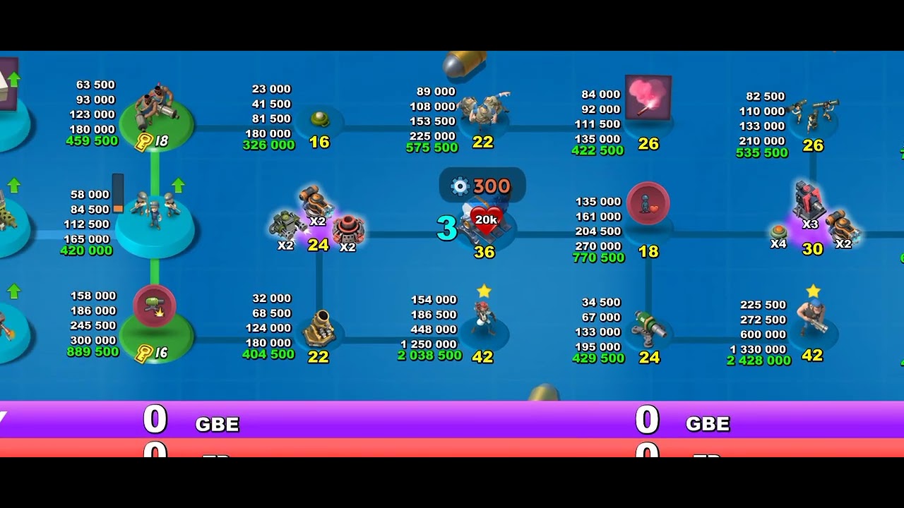boom beach warships s37, tech tree guide