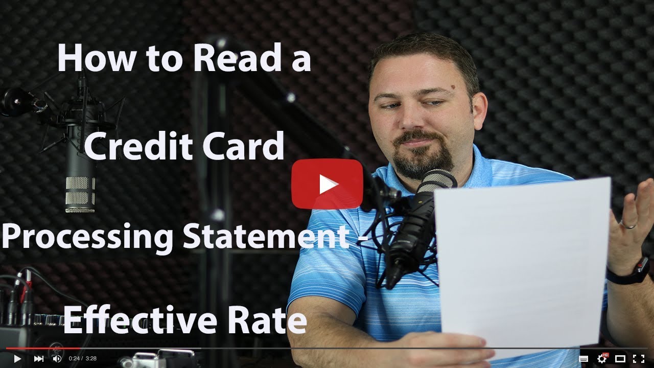 How to Read a Credit Card Processing Statement   Effective Rate