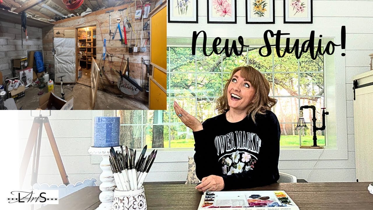 🤯 NO ONE Believed I could turn THIS into my Art Studio&hellip;.Most SHOCKING Before and After EVER!