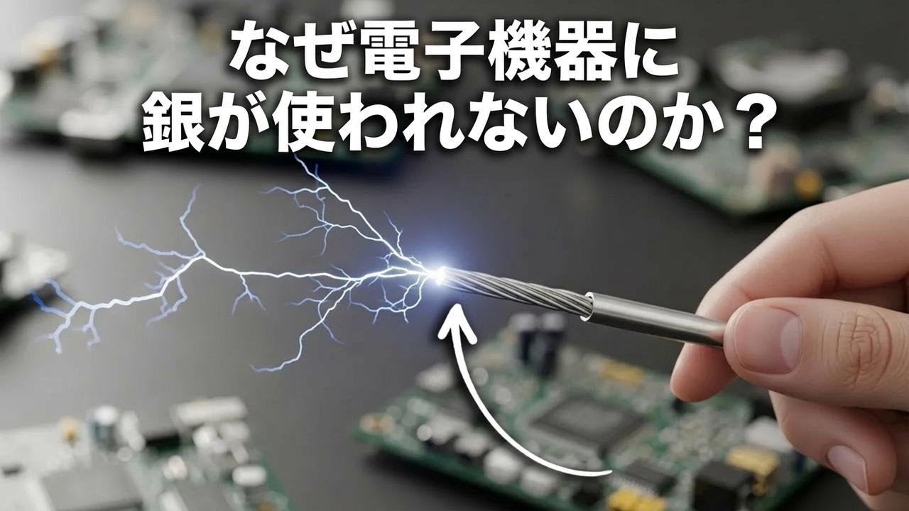 銀が一番優れた導体なのに、なぜ電子機器には金が使われるの？