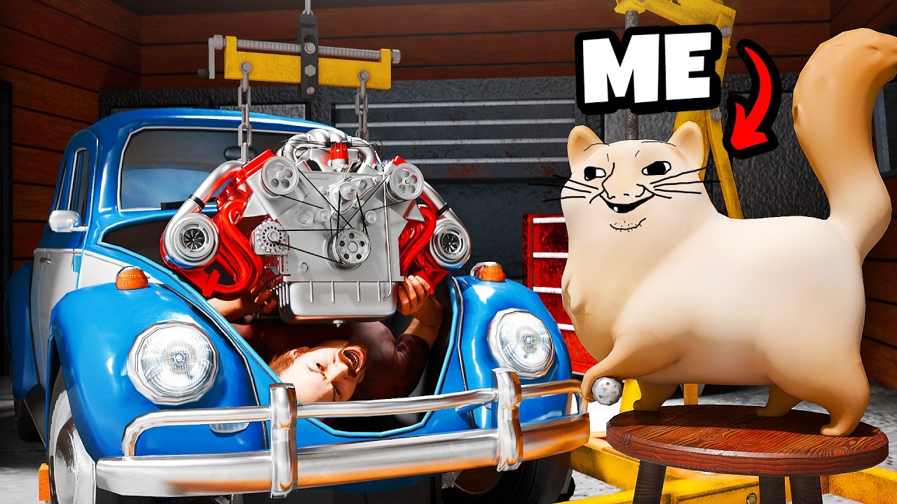 I broke the mechanics neck! - I Am Cat VR